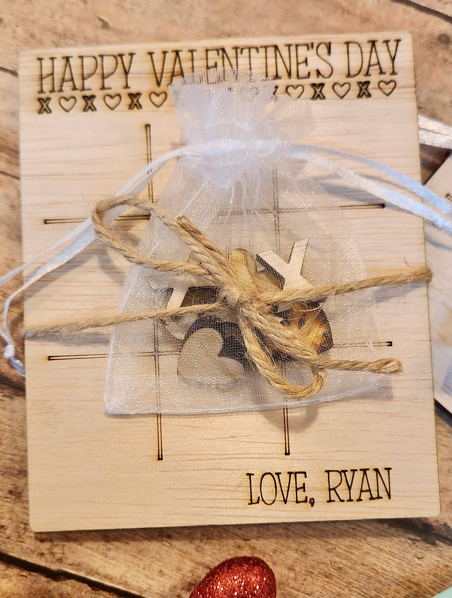 Personalized Tic-Tac-Toe Board|Classroom Valentines|Individual