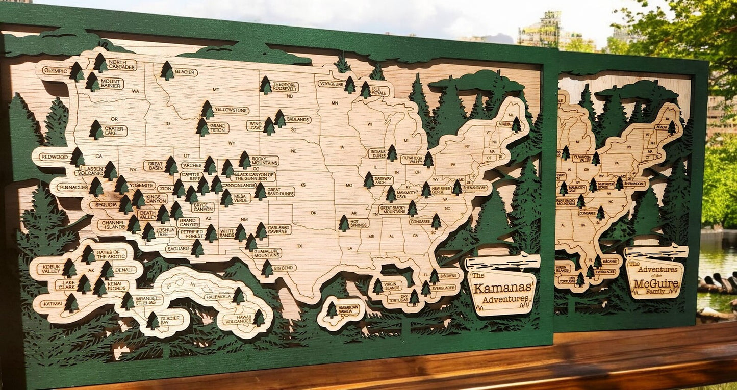 National Park Adventure Map