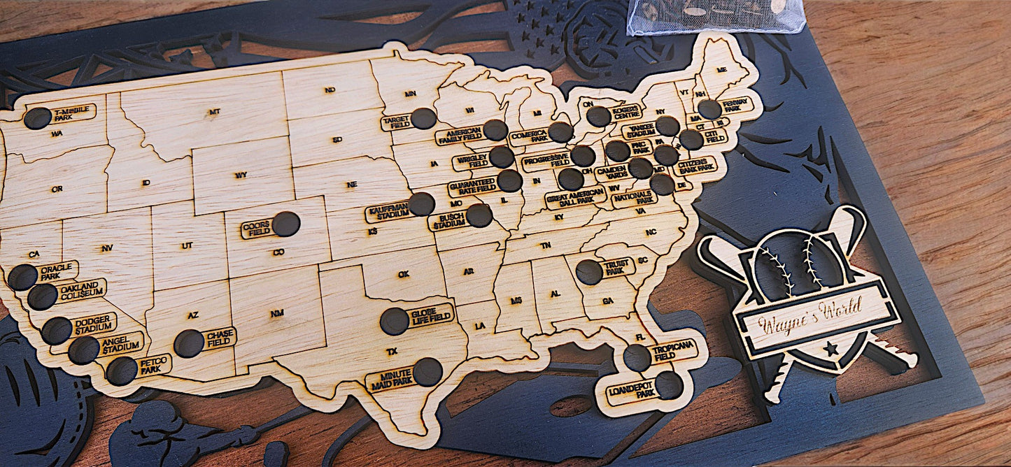 Customized map plaquer