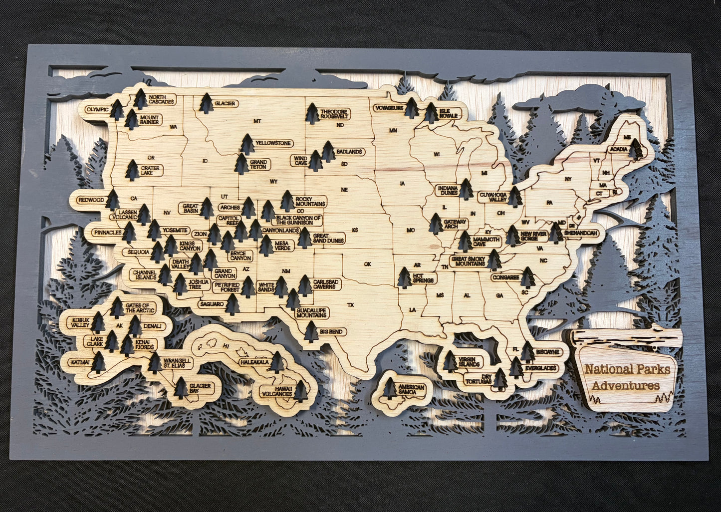 National Park Adventure Map